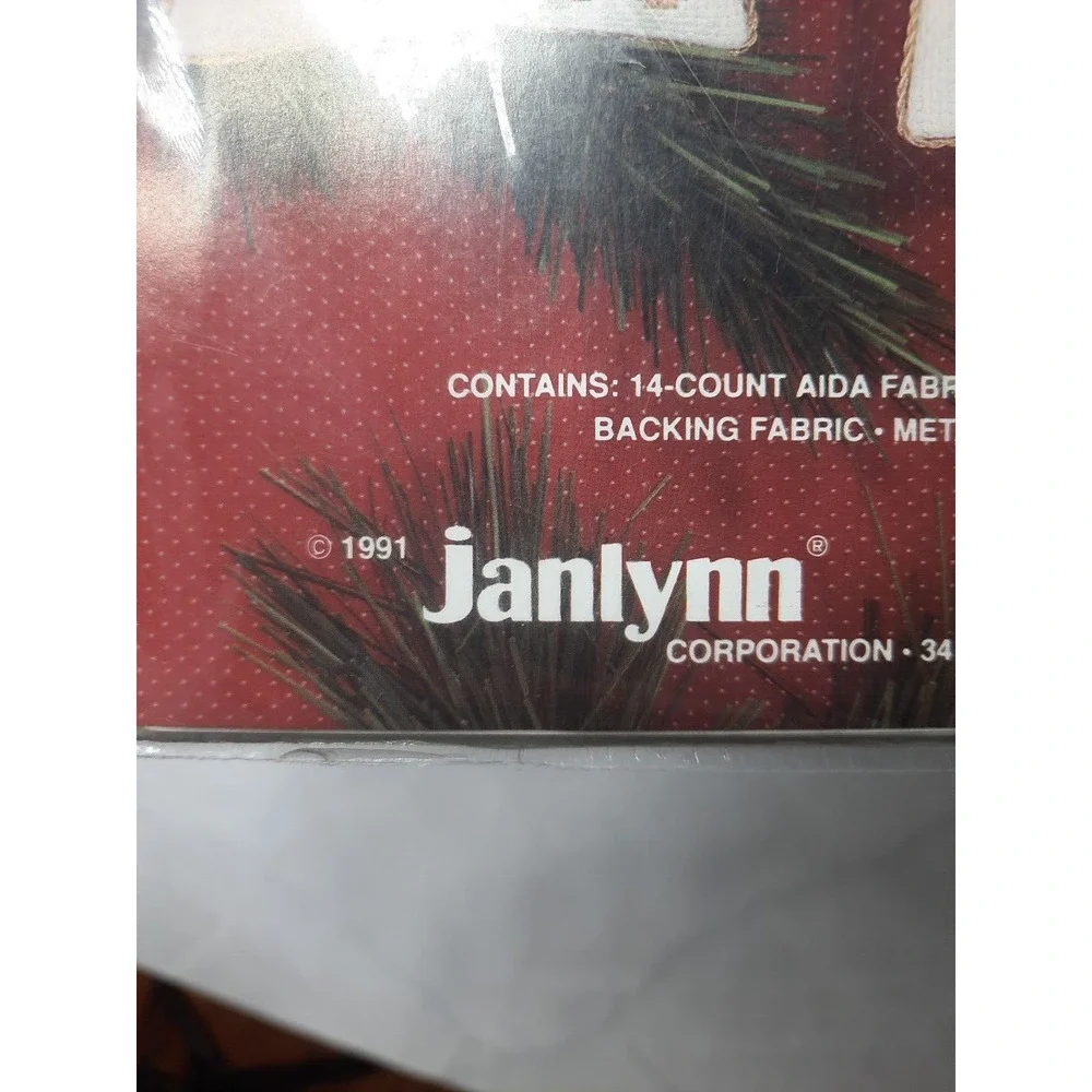 Vintage Janlynn Christmas Cross Stitch Kit Musical Antique Ornaments 50-392